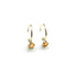 Four Claw Round Citrine Charm Sleepers in  Yellow Gold